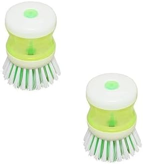 Dish and Washbasin Plastic Cleaning Brush with Liquid Soap Dispenser