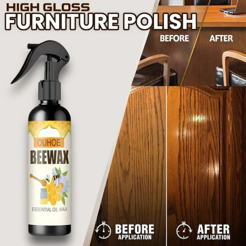 Beeswax Furniture Polish High Gloss Shine Spray Wax For Wood Furnitures