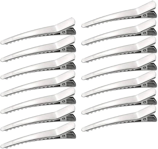Hair Clips Silver Steel