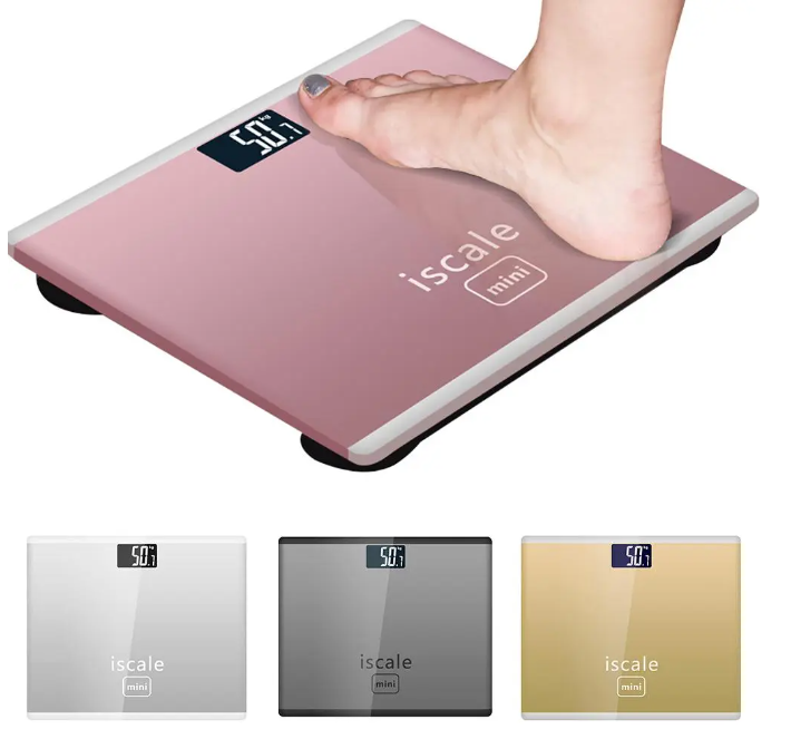 Digital LCD Electronic Tempered Glass bathroom weighing Scale