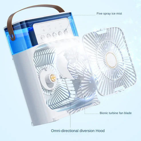 Air Cooling Fan With Mist Spray