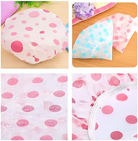 6 Pcs Waterproof Reusable Shower Caps
