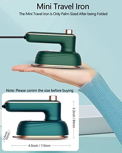 Professional Travel Iron for Clothes, Mini Ironing Machine Handheld