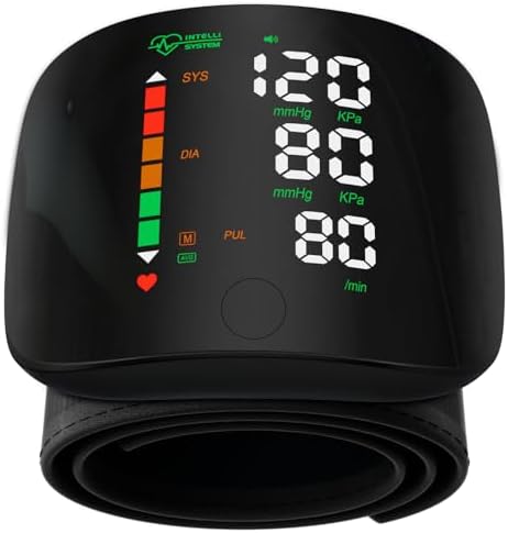 Wrist Blood Pressure Monitor Led Display