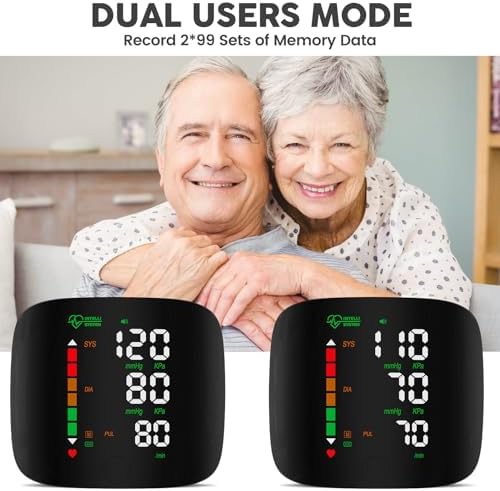 Wrist Blood Pressure Monitor Led Display