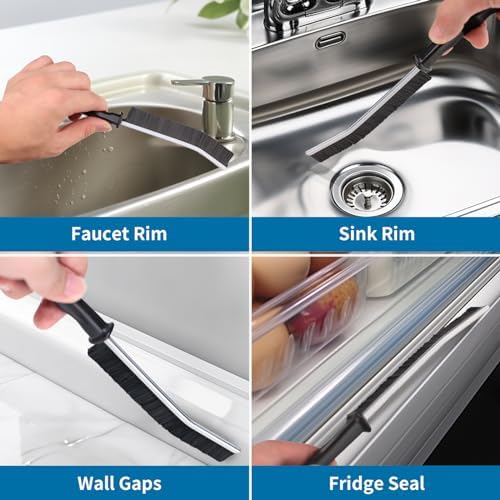 2 Pcs Crevice Cleaning Brush Hard Bristle Gap