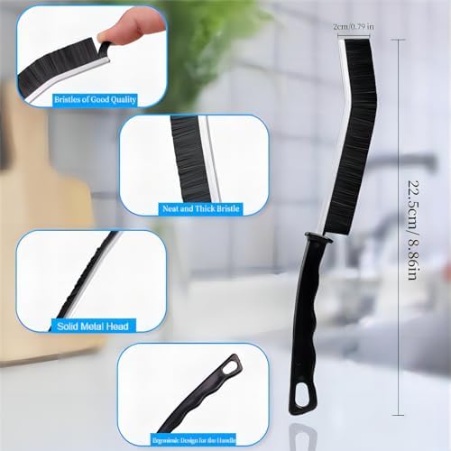2 Pcs Crevice Cleaning Brush Hard Bristle Gap