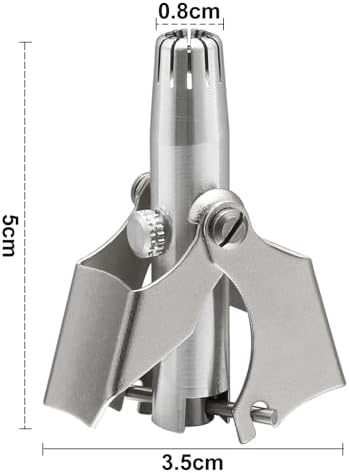 SILVER STAINLESS STEEL NOSE HAIR CLIPPERS