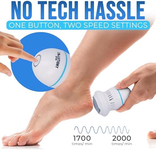 Electric Foot Callus Remover - USB-Rechargeable With Built-in Vacuum