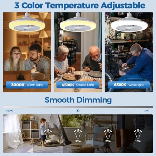 Socket Fan Light with Remote