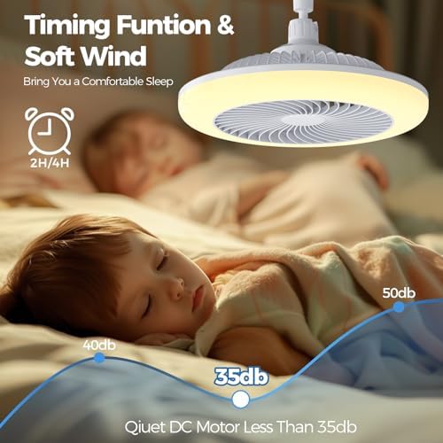 Socket Fan Light with Remote