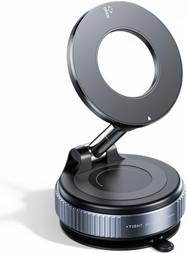 Vacuum Magnetic Car Phone Holder