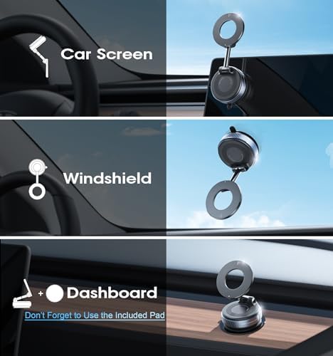 Vacuum Magnetic Car Phone Holder