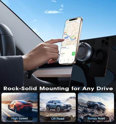 Vacuum Magnetic Car Phone Holder