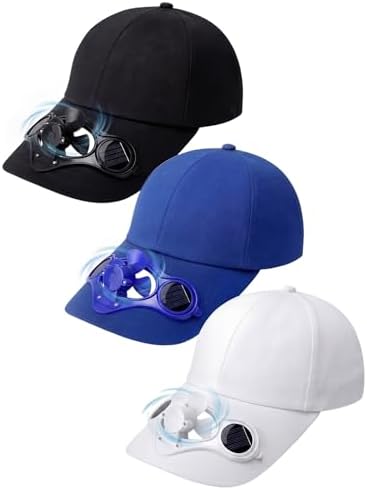 Baseball Cap with Solar Fan