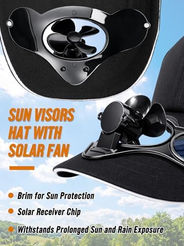 Baseball Cap with Solar Fan