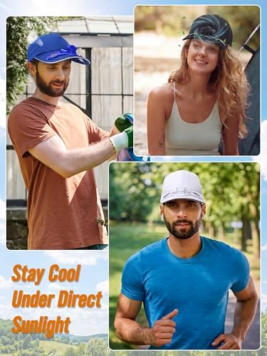 Baseball Cap with Solar Fan