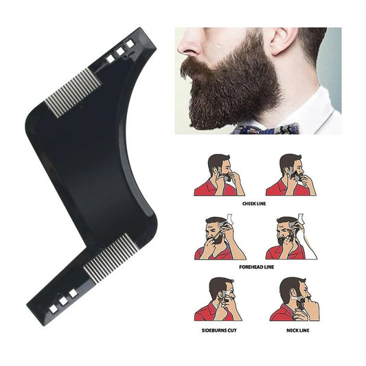 Premium Beard Shaping and Styling Template Comb Tool