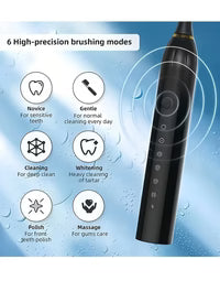 Rechargeable X-3 Sonic Electric Toothbrush with 4 Detachable Bristles